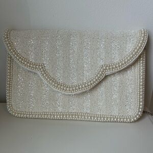 White purse in perfect condition! Used once for wedding